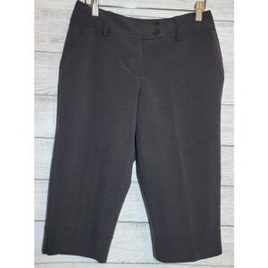 Worthington Petite Women's Shorts Bermuda Size 4P Black Pockets Travelers Crease